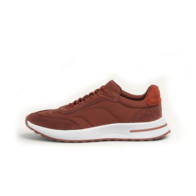 Loro Piana Week End Walk Sneaker FAP9780-P0B2 Sanguine Pencil Suede Shoes – Luxury Comfort for Everyday Wear
