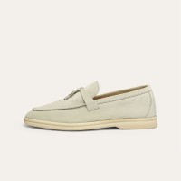 Loro Piana サマーチャームズ ウォーク ローファー FAE5444-60L0 ディープアイス 女性用 コンフォートシューズ
