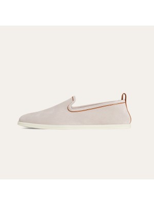 Loro Piana Venice Walk ローファー メンズシューズ – クラシックベージュ スエード 高級スリッポン FAE8124-D06N