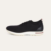 Loro Piana The Gift of Kings® 360 LP Flexy Walk Sneaker FAL0944-8000 Men – Black Luxury Casual Shoes