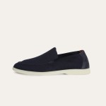 Loro Piana Summer Knitted Walk FAM1581-W000 in Navy Blue for Men