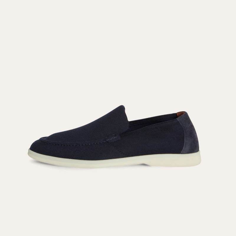 Loro Piana Summer Knitted Walk FAM1581-W000 in Navy Blue for Men