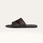 Loro Piana Pilat Plain Walk Sandal FAP1185-8000 Black Footwear Loro Piana Pilat Plain Walk Sandal FAP1185-8000 Black Men's Comfort Sandals Front View